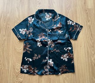 Pijama floral verde S