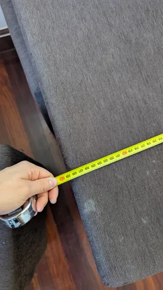 Sofá chaise longue marrón extensible