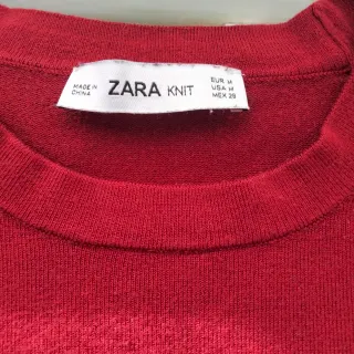 Jersey Zara Rojo con Botones