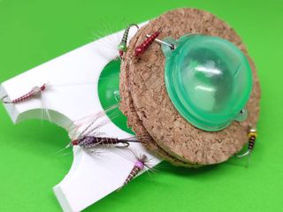 Aparejos de pesca (buldo) con moscas