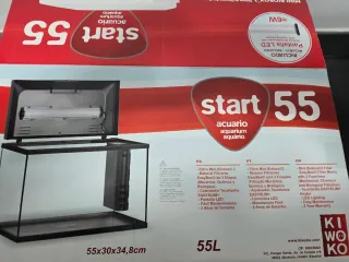 Acuario 55L LED completo