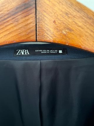 Traje Zara Azul Chaqueta y Pantalón