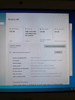 Computer Packard Bell oneTwo S3221 Argento e Bianco