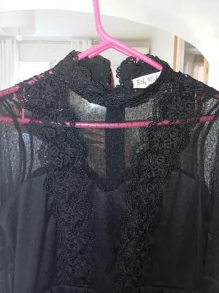 Chaleco Gótico Transparente Negro