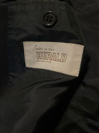 Giacca Herald nera doppiopetto