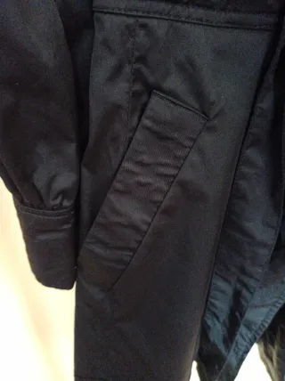 Gabardina Mango Negra Talla M