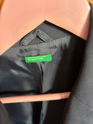 Americana Benetton Negra Talla M