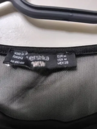 Body Bershka negro con transparencias