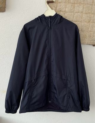 Chubasquero Mango Azul Marino 13-14 Años