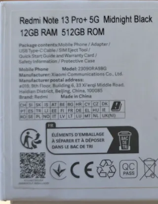Xiaomi Redmi Note 13 Pro+ 5G 512GB