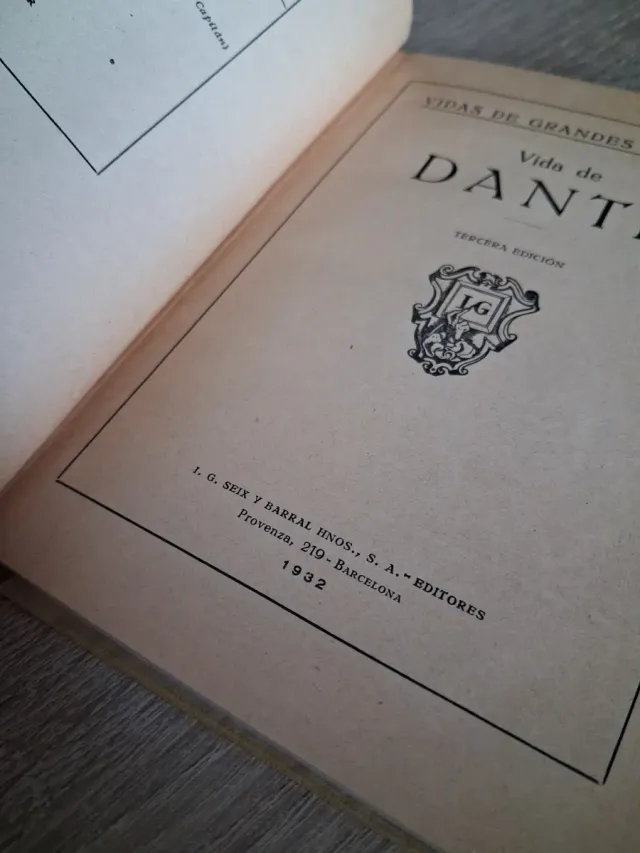 DANTE. VIDAS DE GRANDES HOMBRES