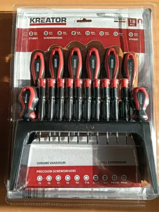 Juego 18 Destornilladores KREATOR KRT400005