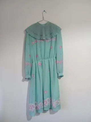 Vestido vintage gasa años 60-70