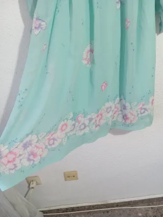 Vestido vintage gasa años 60-70