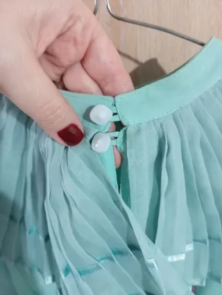 Vestido vintage gasa años 60-70