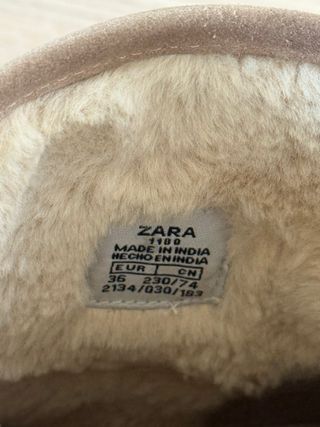 Botas forradas Zara ante marrón T.36