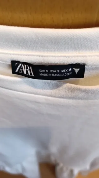 Vestido Zara blanco