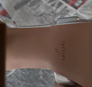 Sandalias Plataforma Lefties Plateadas