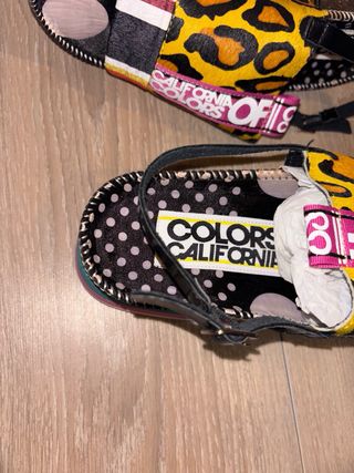 Sandalias de plataforma estampadas