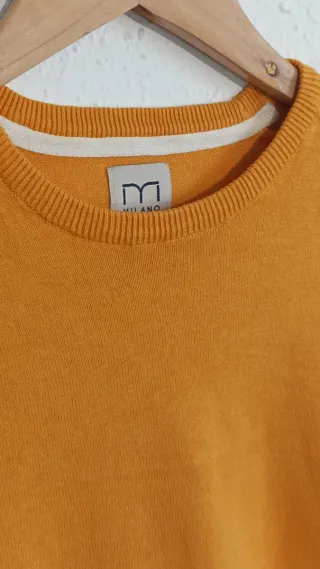 Jersey Milano cuello redondo amarillo