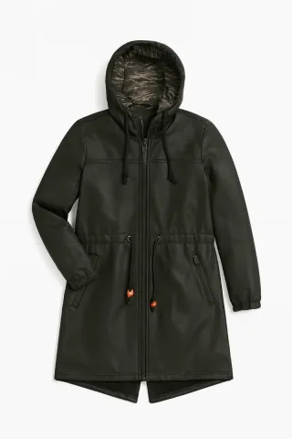 Streetwear d’inverno: parka nero Urba Boy taglia L