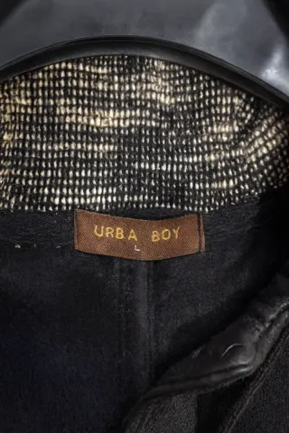 Streetwear d’inverno: parka nero Urba Boy taglia L