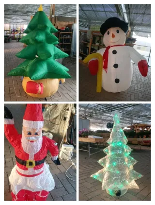 Albero Pupazzo Babbo Natale Gonfiabile