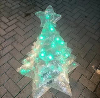 Albero Pupazzo Babbo Natale Gonfiabile