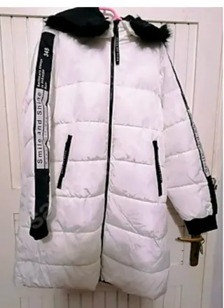 DeFacto Stay Warm blanco acolchado con capucha