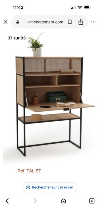 Escritorio secreter con almacenaje