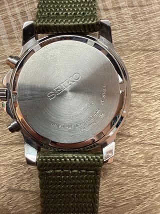 Reloj Seiko Cronógrafo Verde Usado