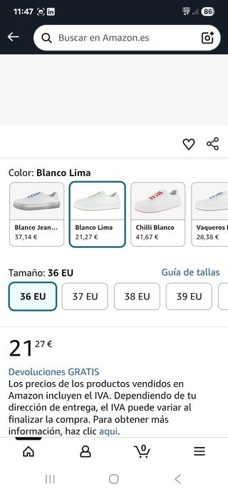Zapatillas Andrea Conti Blancas