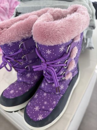 Botas nieve niña moradas talla 32