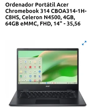 Acer Chromebook 314 Celeron N4500 4GB 64GB