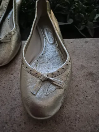 Bailarinas Bimba y Lola doradas Talla 40