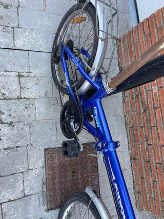 Bicicleta Plegable Azul Blue Yacht