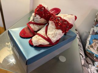 Zapatos de tacón Nine West rojos talla 39