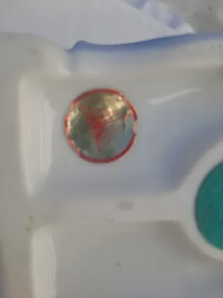 Figura porcelana pájaros y flores