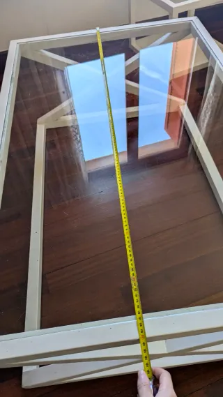 Mesita de salon de cristal