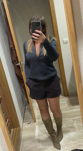 Jersey Zara Carbón Talla L Nuevo