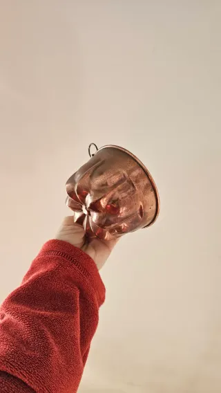 Stampo rame antico per budino