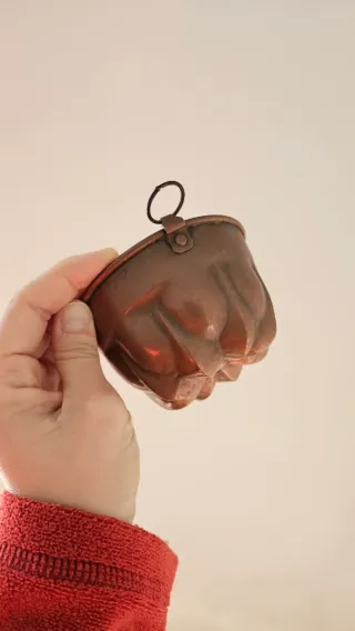 Stampo rame antico per budino