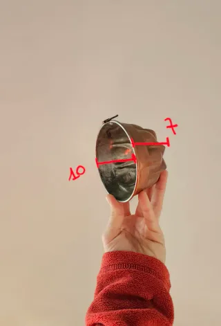 Stampo rame antico per budino