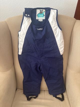 Peto de nieve Wedze azul y blanco