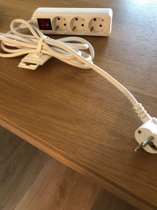 Regleta 3 enchufes con interruptor