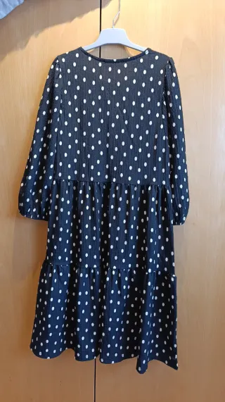 Vestido Zara lunares negro y blanco