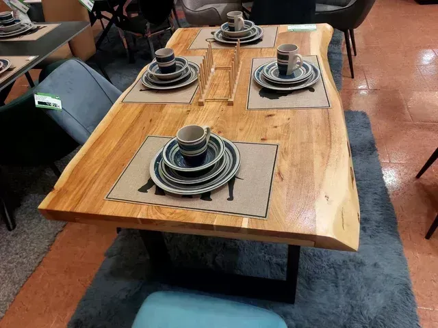 NUEVO! Mesa comedor madera acacia 160x80cm