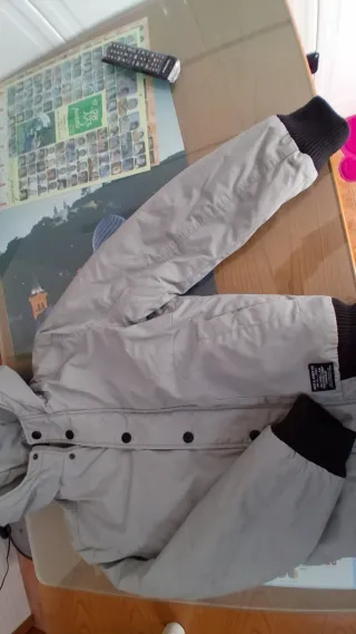 Chaqueta con capucha Jack & Jones gris