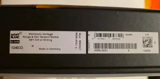 Set Escritura Montblanc Heritage Rouge et Noir