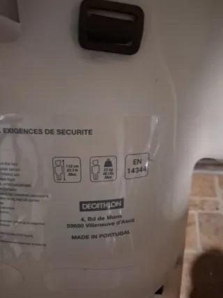 Sillita para bicicleta infantil 2 enganches.